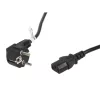 Lanberg CEE 7/7->IEC 320 C13 tápkábel, 5 m, VDE, fekete