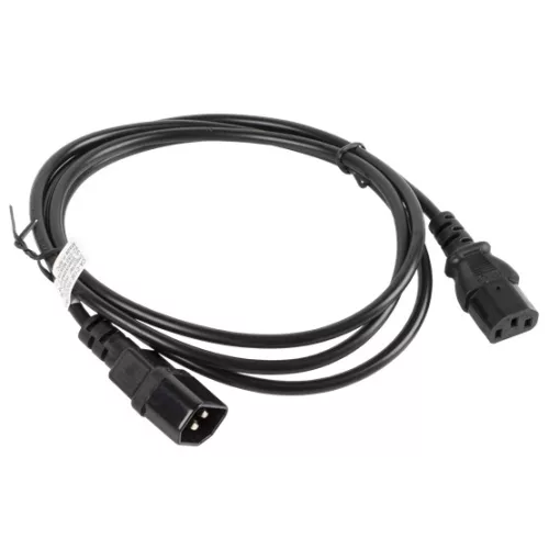 Lanberg IEC 320 C13->C14 kábel 1,8 m, fekete