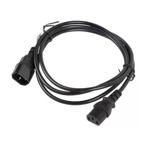 Lanberg IEC 320 C13->C14 kábel 1,8 m, fekete