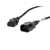 Lanberg IEC 320 C13->C14 kábel, 1,8 m, VDE, fekete