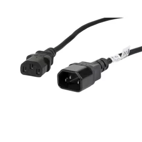 Lanberg IEC 320 C13->C14 kábel, 1,8 m, VDE, fekete