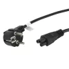 Lanberg CEE 7/7 (Mickey)->IEC 320 C5 tápkábel, 1,8 m, VDE, fekete