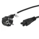 Lanberg CEE 7/7 (Mickey)->IEC 320 C5 tápkábel, 1,8 m, VDE, fekete