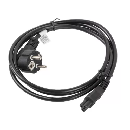 Lanberg CEE 7/7 (Mickey)->IEC 320 C5 tápkábel, 1,8 m, VDE, fekete
