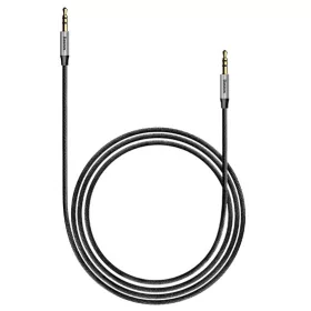   Baseus Yiven M30 3,5 mm jack sztereó audió kábel, 1 m, ezüst/fetete