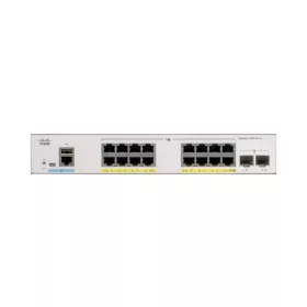   CISCO Switch 16 port, Gigabit, PoE, 2x1G SFP - CBS350-16P-2G-EU