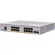 CISCO Switch 16 port, Gigabit, PoE, Ext PS, 2x1G SFP - CBS350-16P-E-2G-EU
