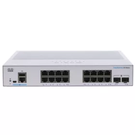   CISCO Switch 16 port, Gigabit, Ext PS, 2x1G SFP - CBS350-16T-E-2G-EU