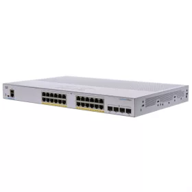   CISCO Switch 24 port, Gigabit, PoE, 4x10G SFP+ - CBS350-24P-4X-EU ( SG350X-24P-K9-EU utódja )