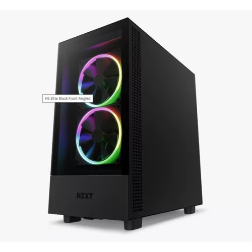 NZXT Midi - H5 Elite Edition - Matt fekete - CC-H51EB-01 - Dobozsérült termék
