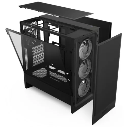NZXT Midi - H5 Flow RGB (2024) - Matt fekete - CC-H52FB-R1