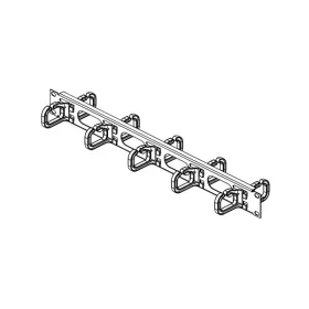   CONTEG Kábel rögzítő gyűrűs panel 19" 1U 40/50 kétoldalas