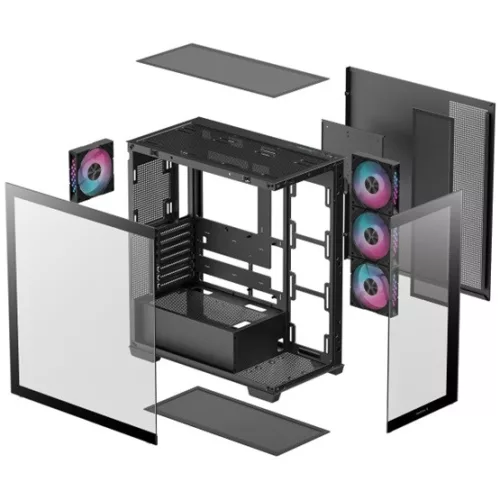 DeepCool Midi - CG580 4F - Fekete - R-CG580-BKADA4-G-1