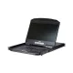 ATEN Konzol 1U Short Depth Single Rail, WideScreen LCD, PS2/USB-VGA 1366x768, 8 port - CL3108NX-ATA-AG