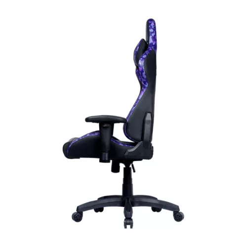 GCN Cooler Master Caliber R1S CAMO gaming szék - Fekete, Lila camouflage