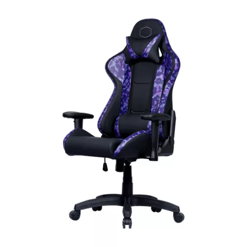 GCN Cooler Master Caliber R1S CAMO gaming szék - Fekete, Lila camouflage