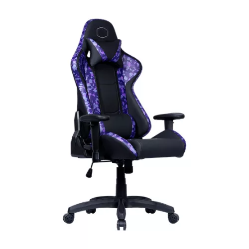 GCN Cooler Master Caliber R1S CAMO gaming szék - Fekete, Lila camouflage
