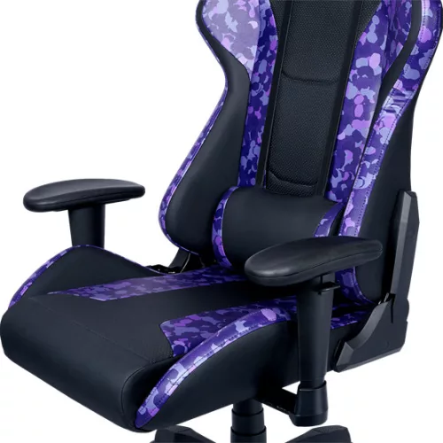 GCN Cooler Master Caliber R1S CAMO gaming szék - Fekete, Lila camouflage