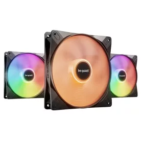   Be Quiet! Cooler 14cm - LIGHT WINGS LX 140mm PWM high-speed Triple-Pack (RGB, 1800rpm, 30,5dB, fekete)
