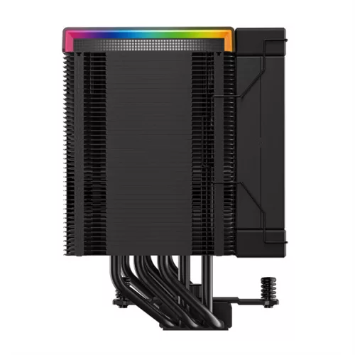 DeepCool CPU Cooler - AK500 DIGITAL PRO (28dB; max, 103,45 m3/h; 4pin csatlakozó, 5 db heatpipe, 12cm, PWM, fekete, RGB)