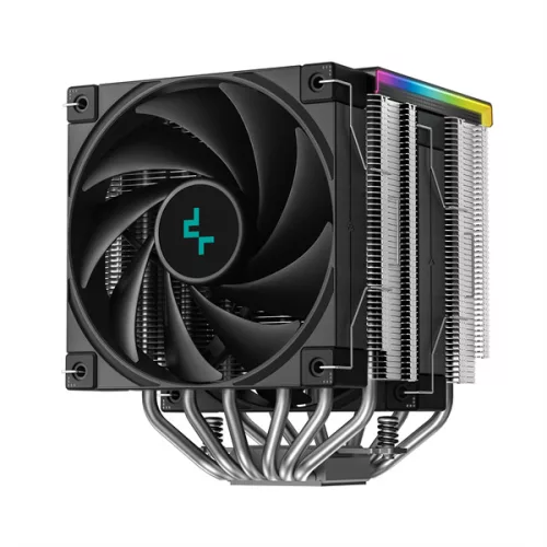 DeepCool CPU Cooler - AK620 DIGITAL SE (28 dB; max, 117,21 m3/h; 4pin csatlakozó, 6 db heatpipe, 2x12cm, PWM, RGB)