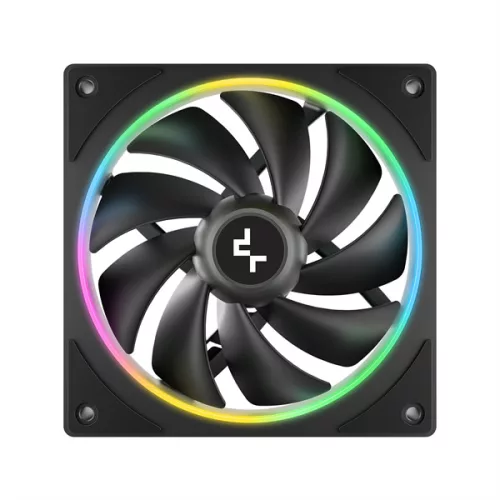 DeepCool Cooler 12cm - FL12 SE (28.67dB; max.86,20 m3/h; 12cm, 3pin csatlakozó; hydro bearing, ház hűtésre, RGB, PWM)