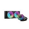 DeepCool CPU Water Cooler - LE240 V2 (max 31,6dB; max. 128,93 m3/h; 2x12cm, A-RGB LED)