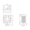 ID-Cooling CPU Cooler - FROZN A400 BLACK (25,8dB; max. 77,81 m3/h; 4pin csatlakozó, 4 db heatpipe, 12cm, PWM)