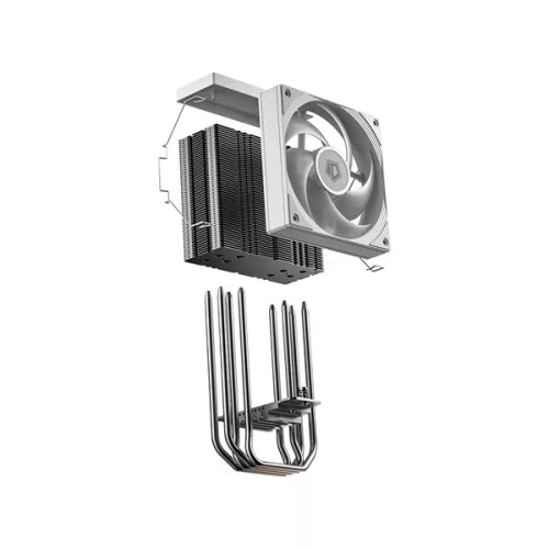 ID-Cooling CPU Cooler - FROZN A410 SE ARGB WHITE (27,2dB; max. 98,54 m3/h; 4pin csatlakozó, 4 db heatpipe, 12cm, PWM,)