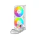 ID-Cooling CPU Water Cooler - FX240 LCD WHITE (27,2dB; max. 98,54 m3/h; 2x12cm, A-RGB, fehér)