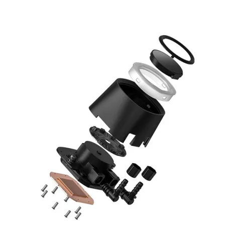 ID-Cooling CPU Water Cooler - FX240 LCD (27,2dB; max. 98,54 m3/h; 2x12cm, A-RGB, fekete)