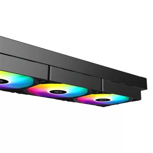 ID-Cooling CPU Water Cooler - FX360 LCD (27.2dB; max.98,54 m3/h; 3x12cm, A-RGB, fekete)