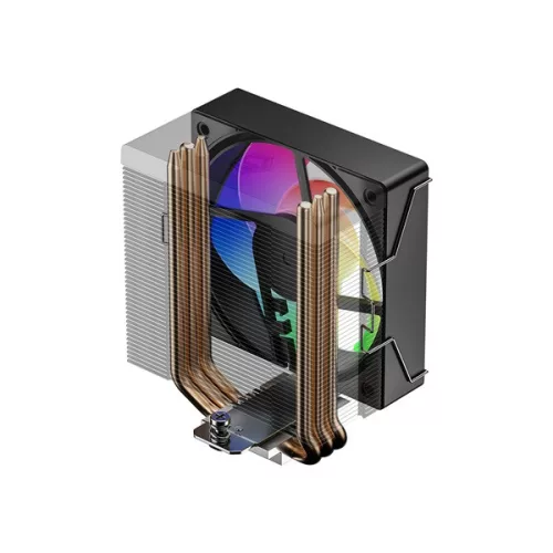 ID-Cooling CPU Cooler - SE-903-XT V2 ARGB (29,1dB; max. 80,02 m3/h, 4pin csatlakozó, 3 db heatpipe, 9cm, PWM)