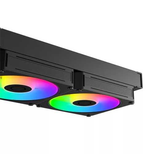 ID-Cooling CPU Water Cooler - Space SL240 V2 (25dB; max. 135,41 m3/h; 2x12cm, A-RGB LED, fekete)