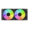 ID-Cooling CPU Water Cooler - Space SL240 V2 (25dB; max. 135,41 m3/h; 2x12cm, A-RGB LED, fekete)
