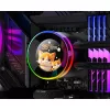 ID-Cooling CPU Water Cooler - Space SL240 V2 (25dB; max. 135,41 m3/h; 2x12cm, A-RGB LED, fekete)