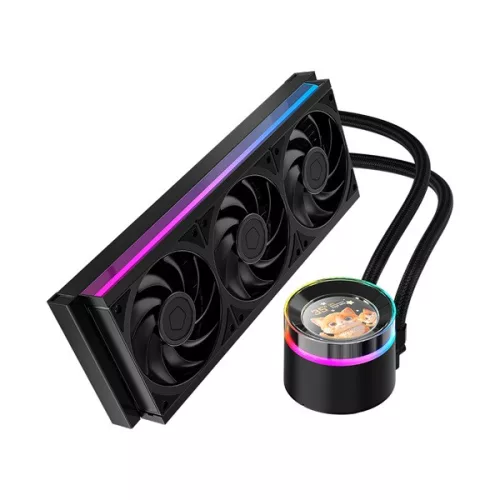 ID-Cooling CPU Water Cooler - Space SL360 V2 PLUS (25dB; max. 150,78 m3/h; 3x12cm, A-RGB LED, fekete)