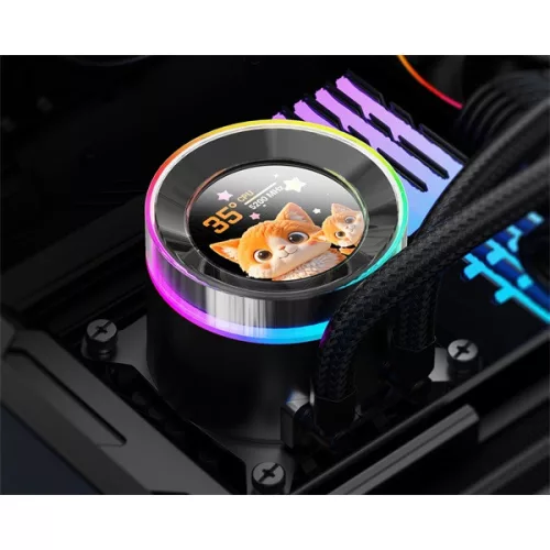 ID-Cooling CPU Water Cooler - Space SL360 V2 PLUS (25dB; max. 150,78 m3/h; 3x12cm, A-RGB LED, fekete)