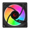 Rampage Cooler 12cm - 7C-120S (max 21,2 dBA, 65,41 m3/h, ház hűtésre, A-RGB LED, fekete)