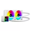 Rampage CPU Water Cooler - INFINITE V240 (36,9dB max., 98,54 m3/h; 2x12cm, A-RGB LED, fehér)