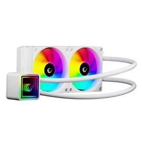   Rampage CPU Water Cooler - INFINITE V240 (36,9dB max., 98,54 m3/h; 2x12cm, A-RGB LED, fehér)