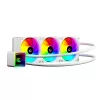 Rampage CPU Water Cooler - INFINITE V360 (36,9dB max., 98,54 m3/h; 3x12cm, A-RGB LED, fehér)