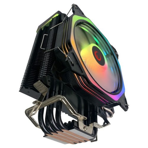 Rampage CPU Cooler - OCTAGON C50 (max 40dB, 96,84 m3/h, 4 pin csatlakozó, 12cm, A-RGB, LED)