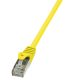 LogiLink CP1027S Cat5e F/UTP patch kábel - Sárga - 0,5m