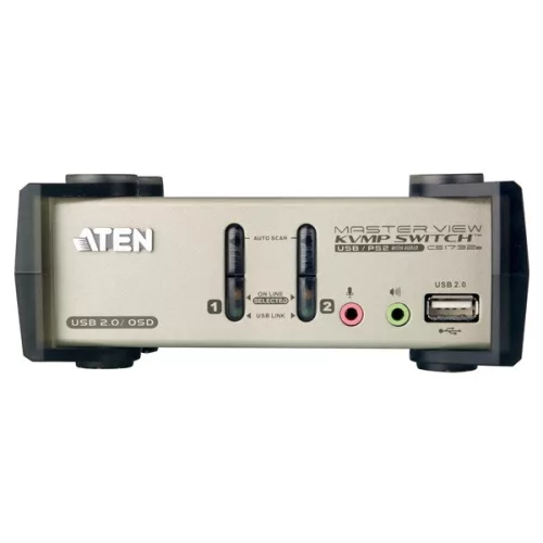 ATEN KVM Switch USB VGA + Audio, 2 port - CS1732B