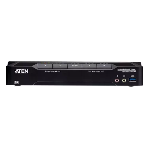 ATEN KVM Switch USB 3.0 DisplayPort 8K + Audio, 4 port - CS1924A-AT-G