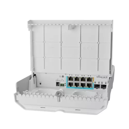 MikroTik netPower Lite 7R kültéri switch, 7x Reverse PoE