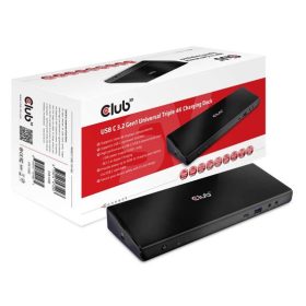   Club3D USB TYPE C 3.2 GEN 1 UNIVERSAL TRIPLE 4K TÖLTŐ DOKKOLÓ 60W