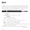 Club3D USB Gen 1 Type-C 8-in-1 MST Dual 4K60Hz Display Travel Dock - Dokkoló