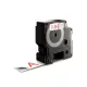 Utángyártott DYMO D1 D53715 24mm x 7m fehér-piros #S0720950